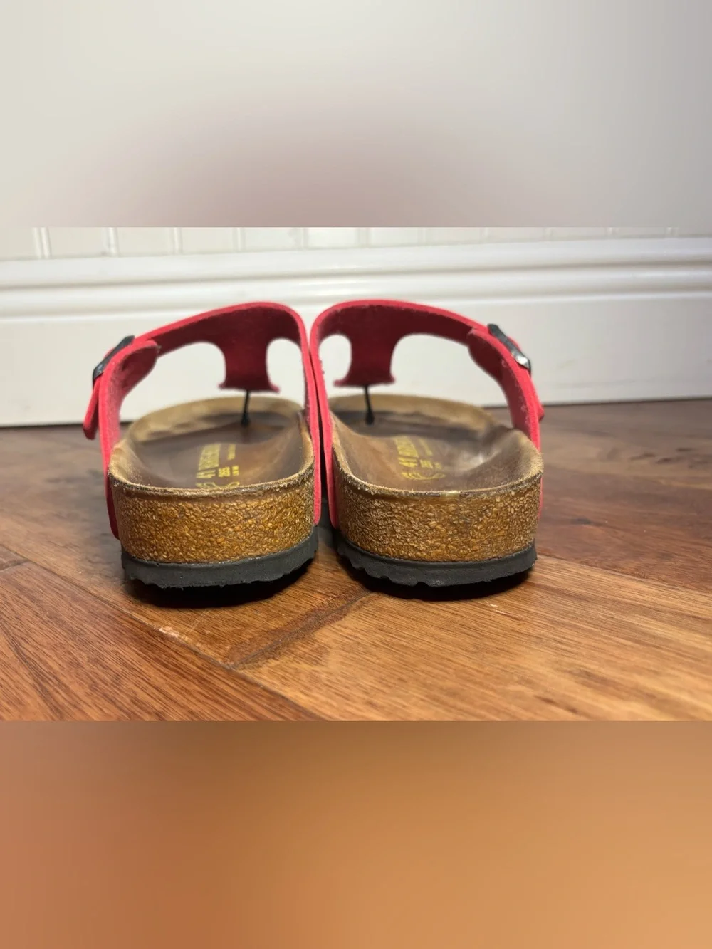 Birkenstock Women’s Hot Pink Gizeh Leather Thong Sandals - Size 10